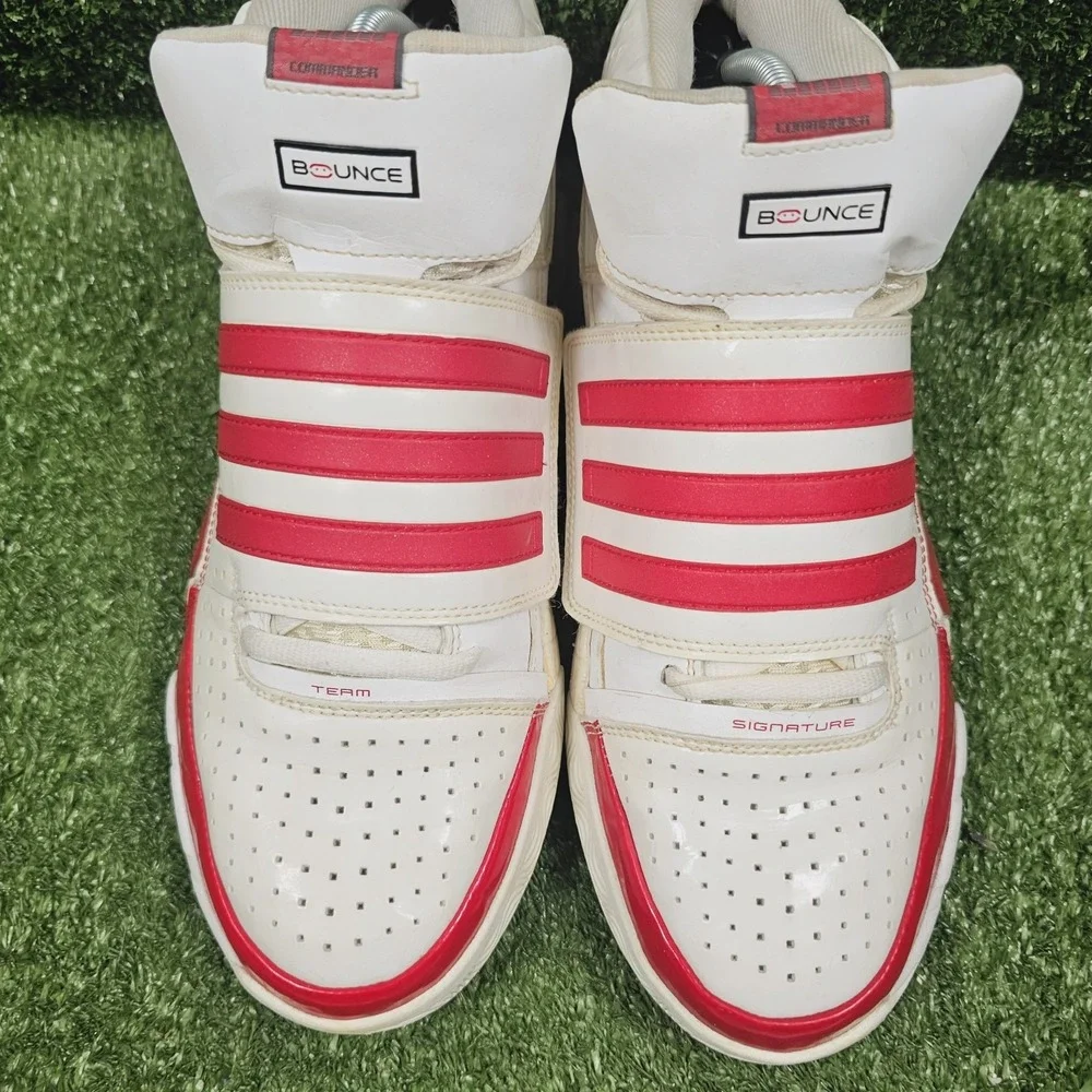 Adidas TS Bounce Commander Team White Red Athletic Basketball Sneakers Mens 11.5
